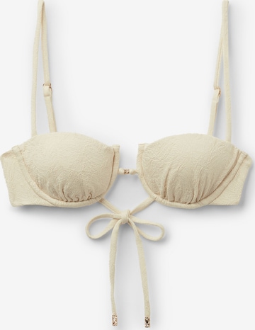 CALZEDONIA Balconette Bikinitop 'Wild Jungle' in Weiß: Vorderseite