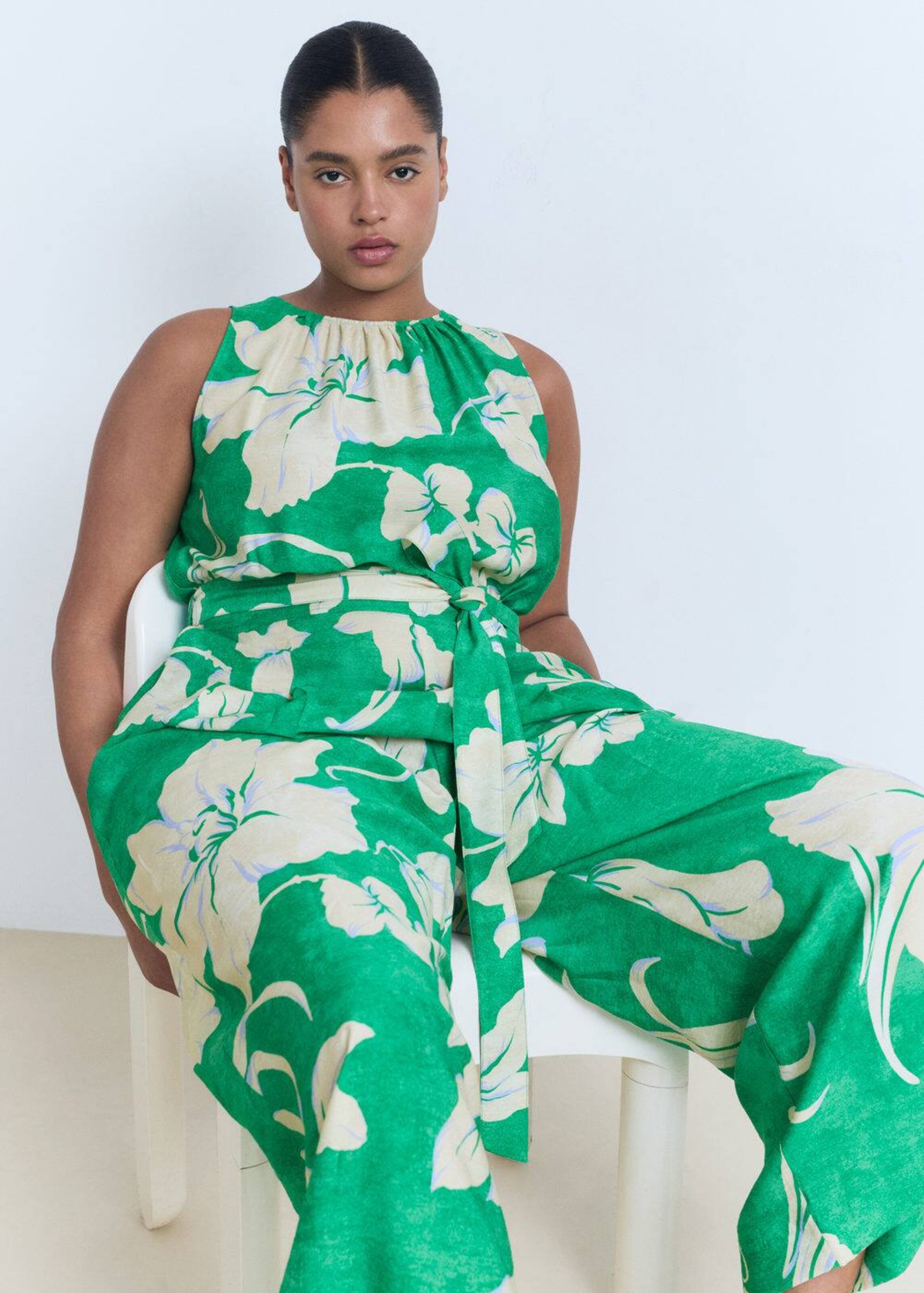 MANGO Jumpsuit in Grün