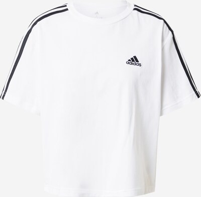ADIDAS SPORTSWEAR T-shirt fonctionnel 'Essentials 3-Stripes ' en noir / blanc, Vue avec produit