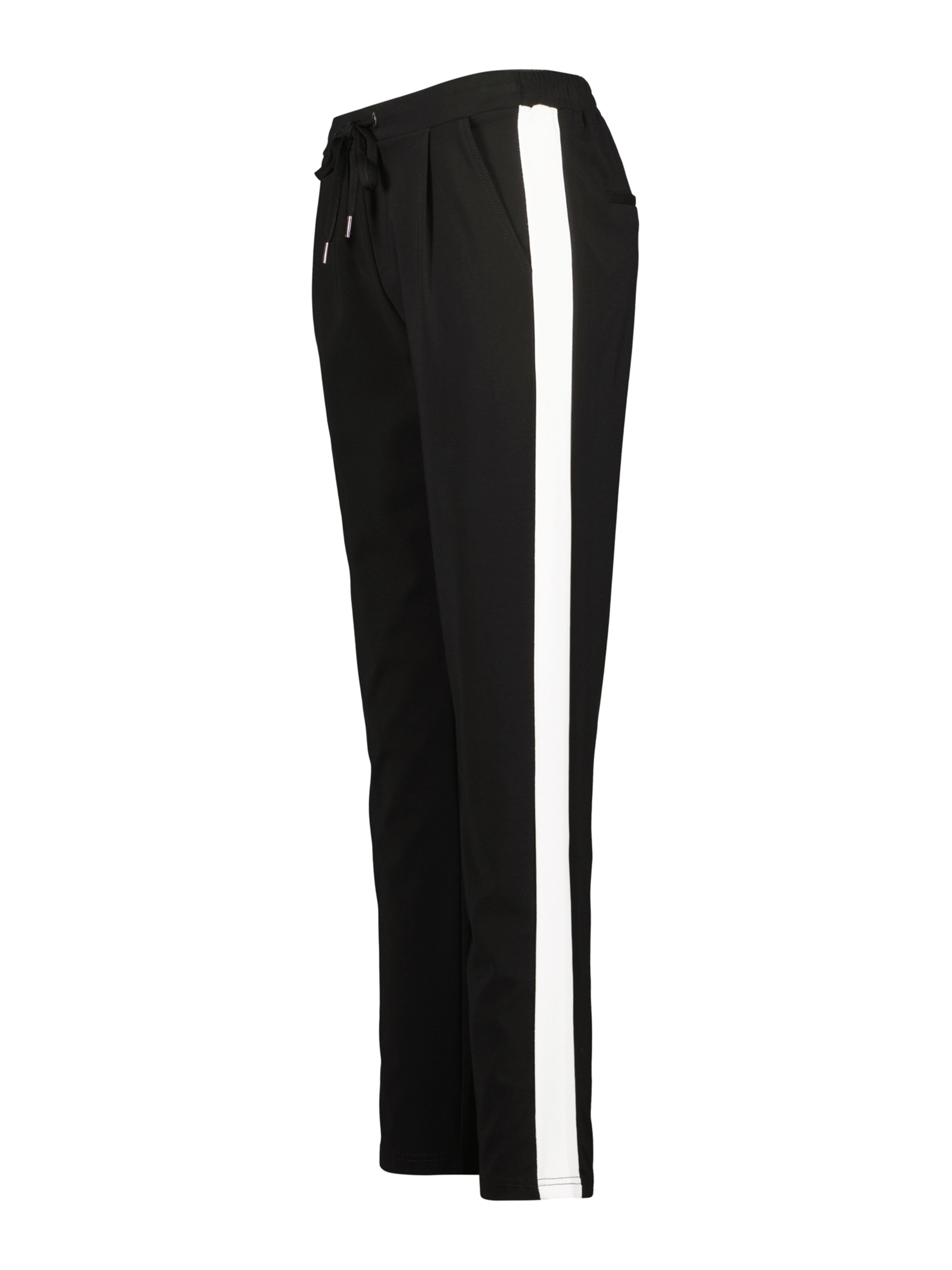 BLUE SEVEN Regular Pleat-front trousers in Black