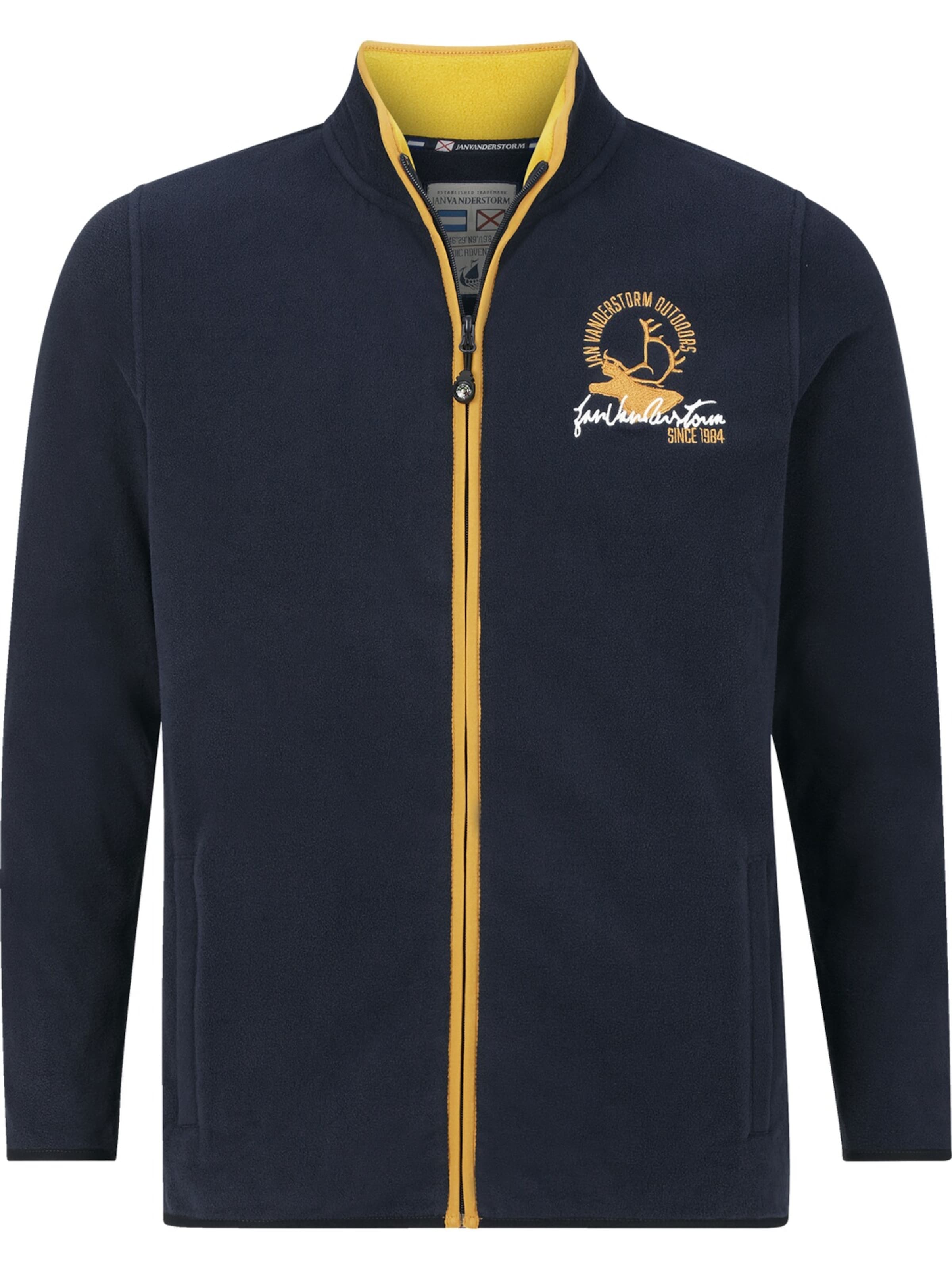 Jan Vanderstorm Fleece Jacket in Blue: front