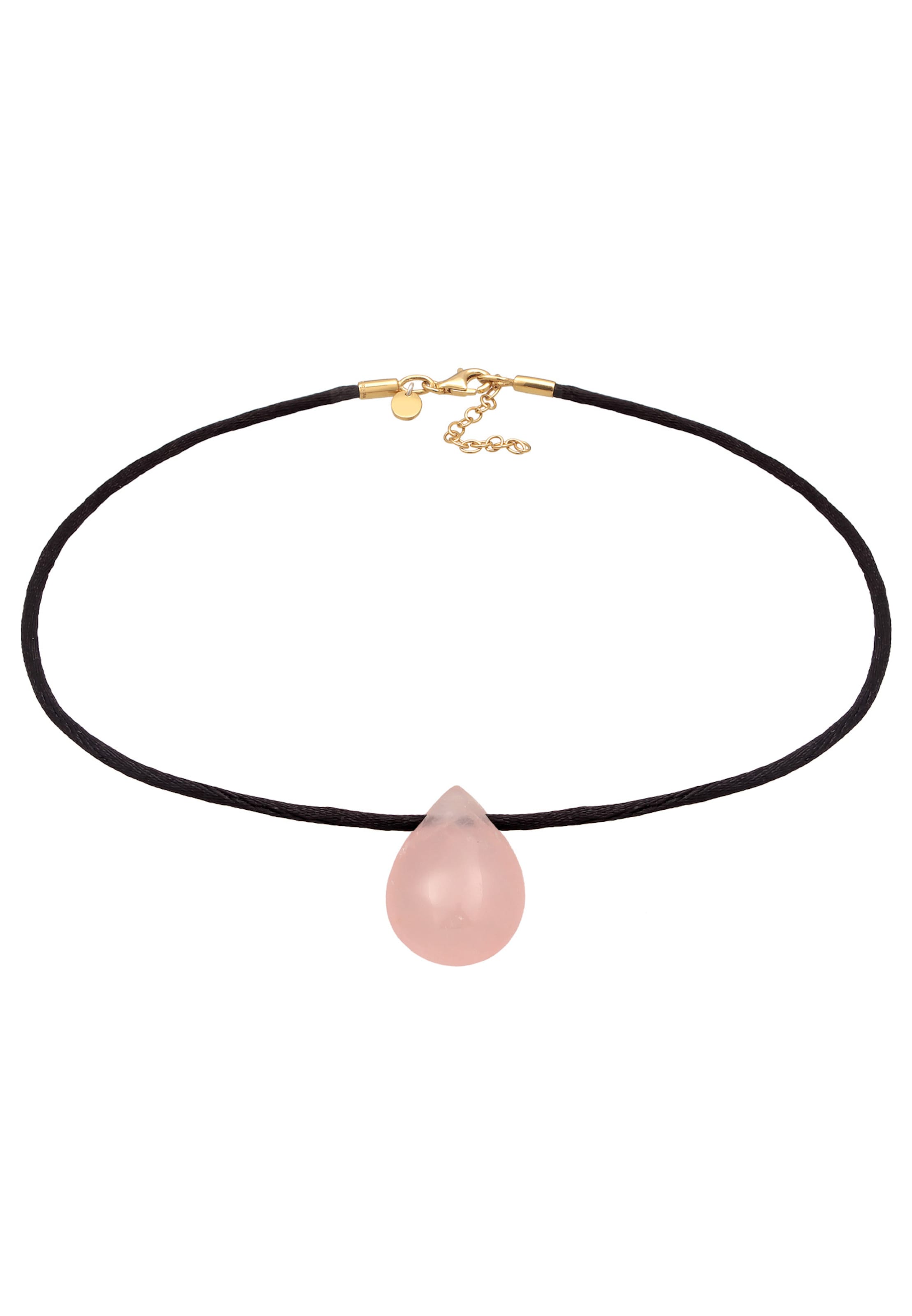 ELLI PREMIUM Ketting 'Tropfen' in Zwart