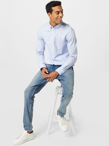 AllSaints Regular Fit Hemd in Blau