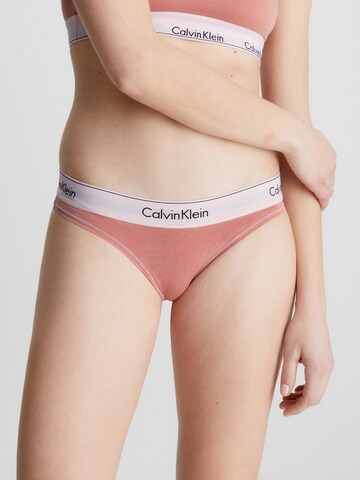 Slip Calvin Klein Underwear en orange : devant