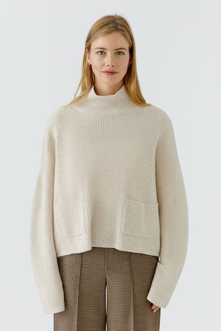 Pull-over OUI en beige : devant