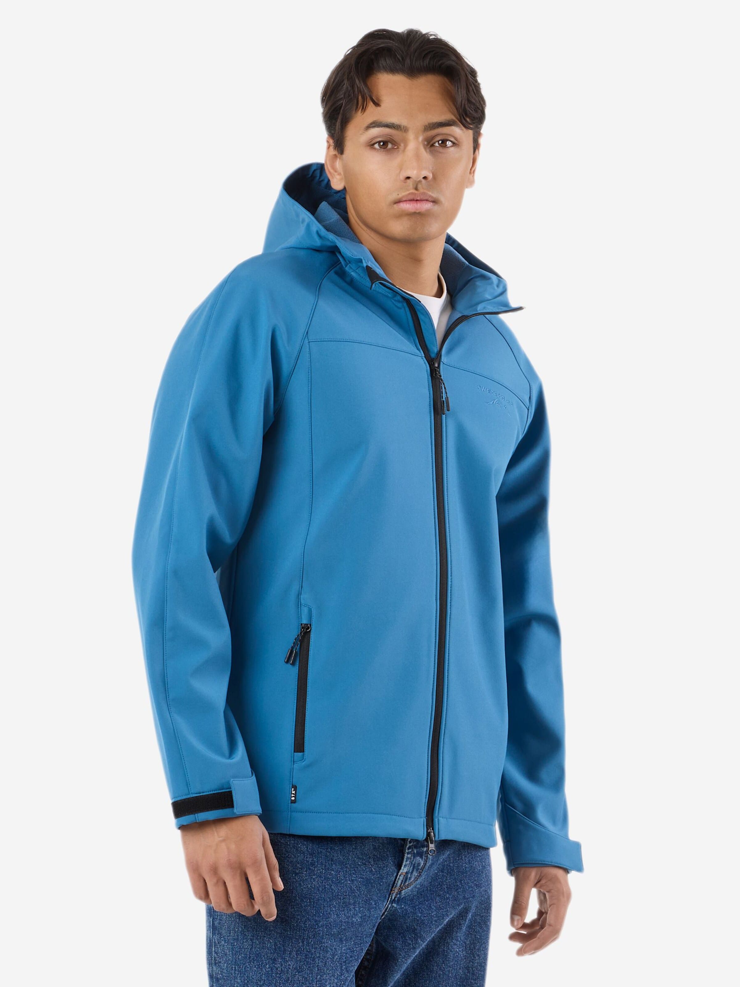 SWEDEMOUNT Outdoorjas 'Tromsö' in Blauw: voorkant