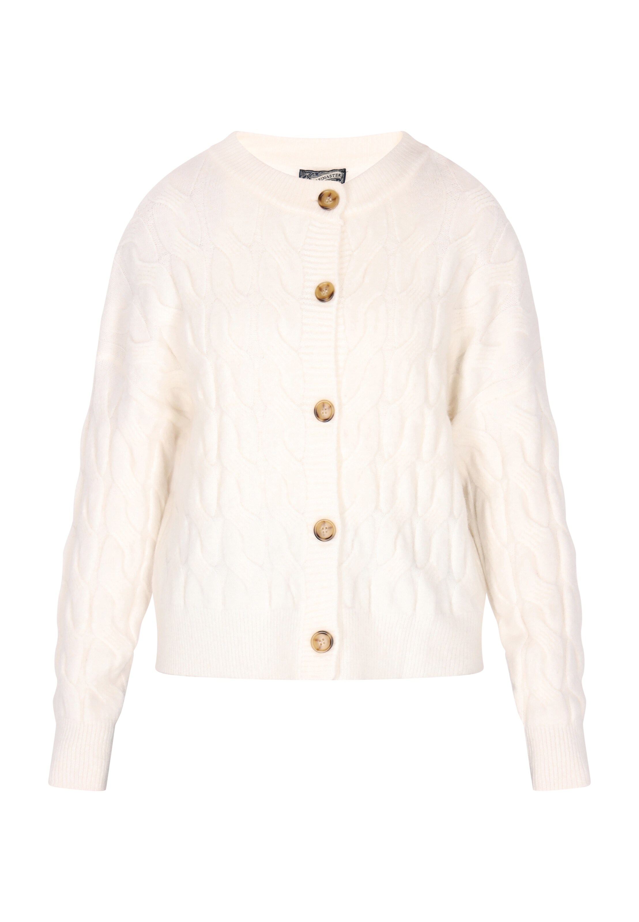 Cardigan DreiMaster Vintage en blanc : devant