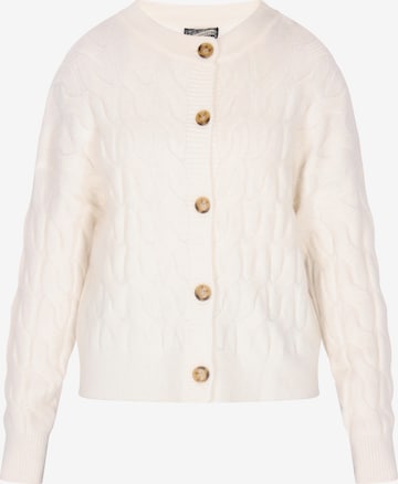 Cardigan DreiMaster Vintage en blanc : devant