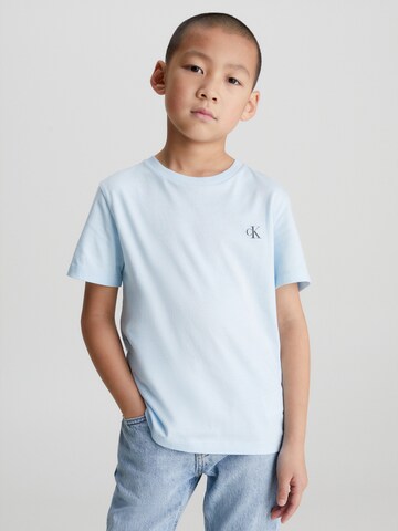 Calvin Klein Jeans Štandardný strih Tričko - Modrá: predná strana