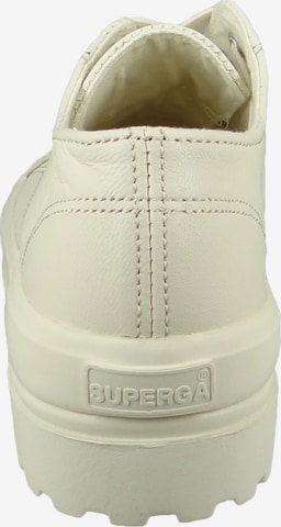 SUPERGA Schnürschuh in Weiß