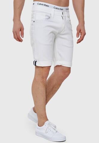 INDICODE JEANS Regular Trousers 'Villeurbanne' in White