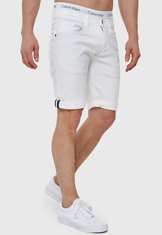 INDICODE JEANS Regular Shorts 'Villeurbanne' in Weiß