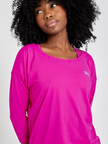 SPORTKIND Performance Shirt '3/4 Loose Fit' in Purple: front