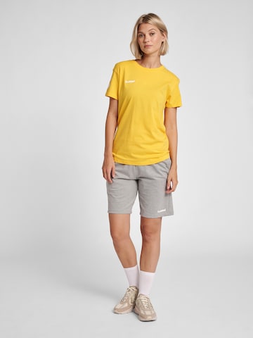 Hummel - Camisa funcionais em amarelo