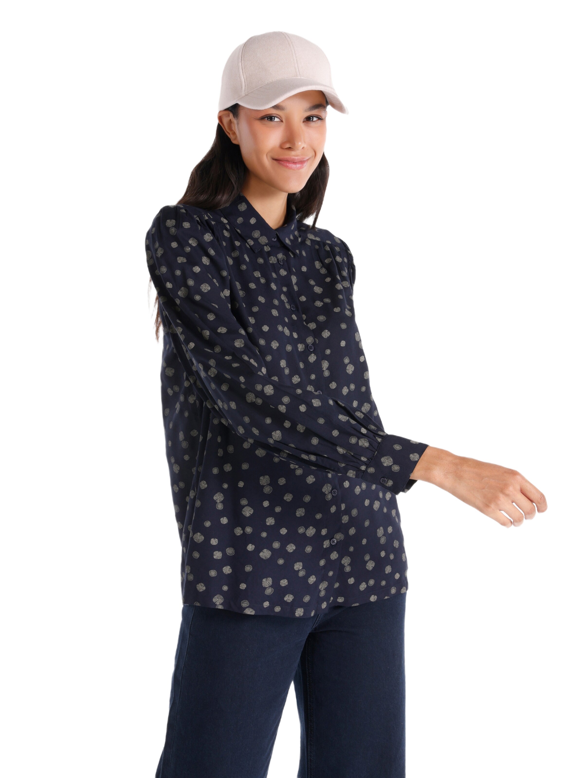 Colin's Blouse in Blauw: voorkant