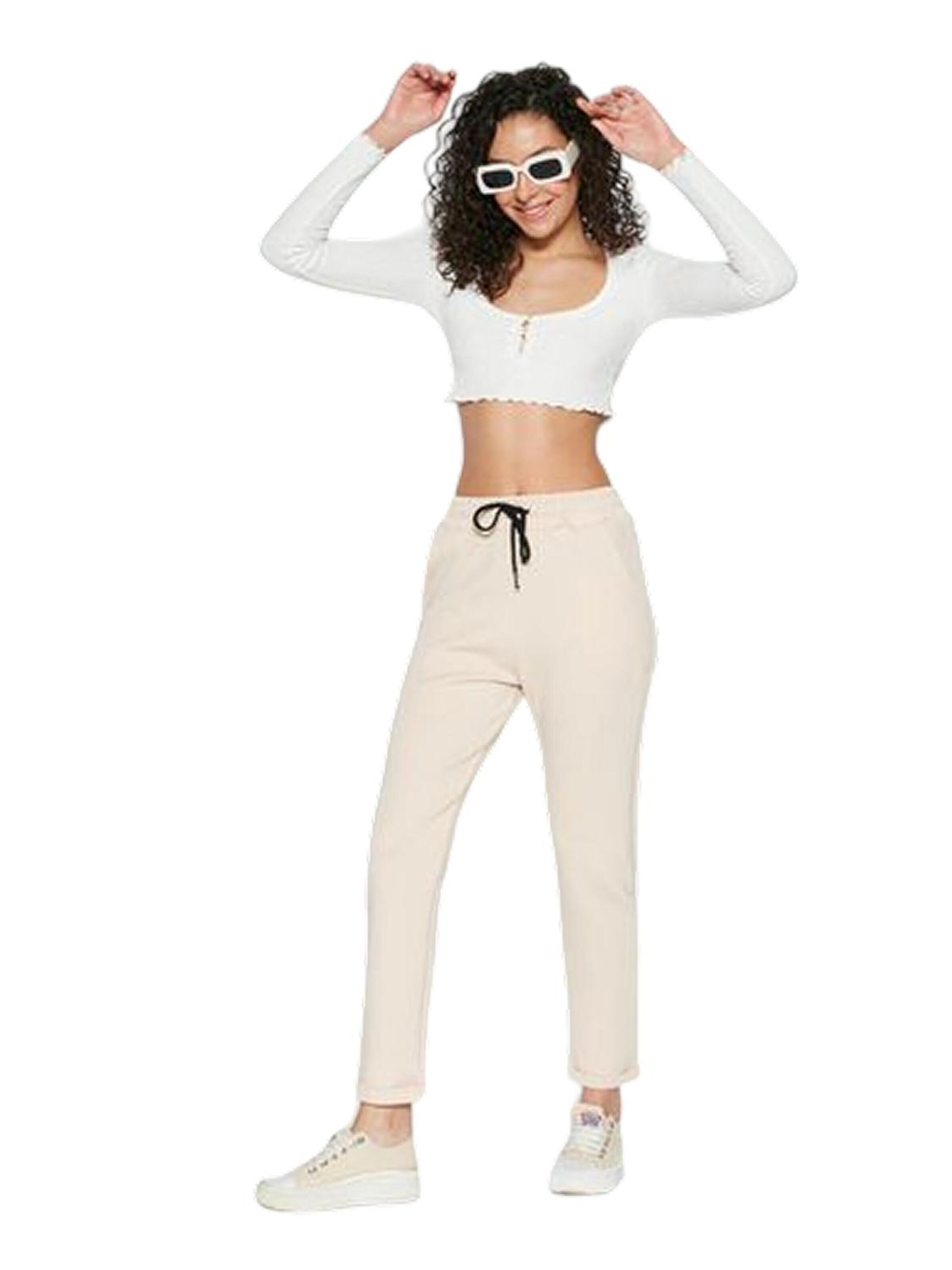 C&City Regular Broek in Beige