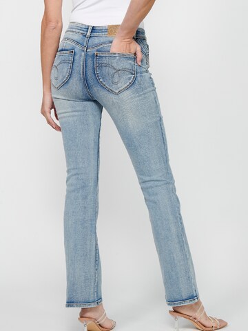 KOROSHI Flared Jeans in Blauw