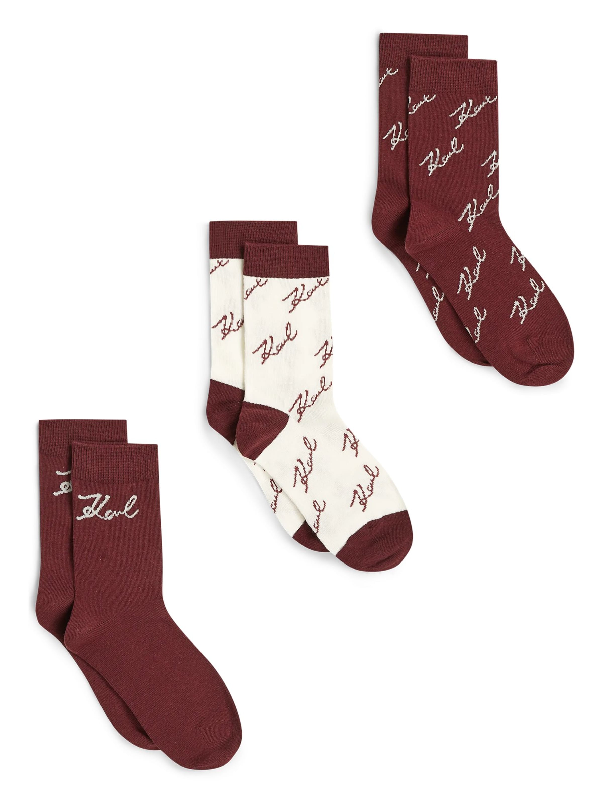 Calzino di Karl Lagerfeld in rosso
