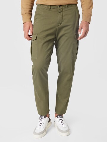 SELECTED HOMMEregular Cargo hlače 'Wick' - zelena boja: prednji dio