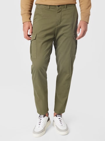 SELECTED HOMMEregular Cargo hlače 'Wick' - zelena boja: prednji dio