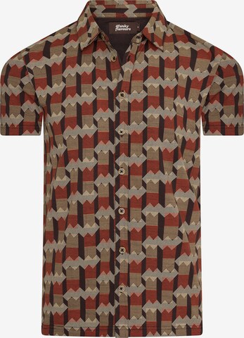 4funkyflavours Slim fit Button Up Shirt 'How I Know' in Mixed colors: front