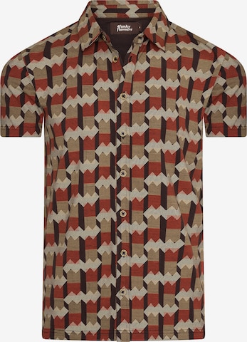 4funkyflavours - Slim Fit Camisa 'How I Know' em mistura de cores: frente