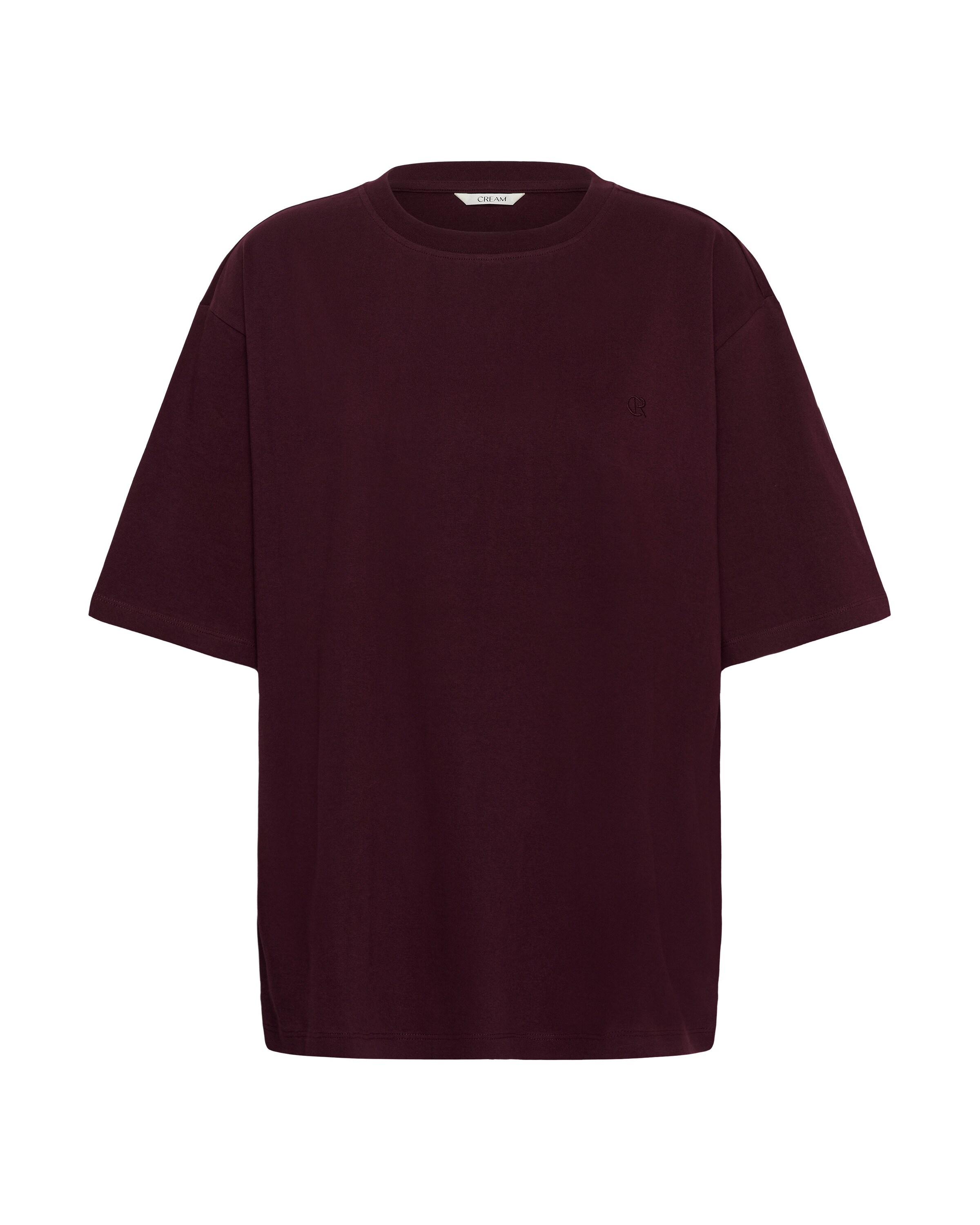 T-shirt 'CROkina' Cream en rouge : devant