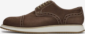 Chaussure à lacets 'Harbour Derby ' LOTTUSSE en marron : devant