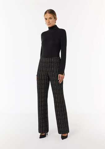 COMMA Wide Leg Hose in Schwarz: Vorderseite