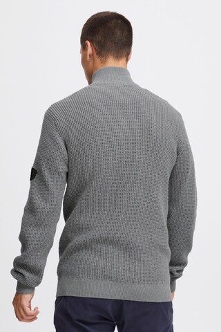 INDICODE JEANS Gebreid vest 'Revil' in Grijs