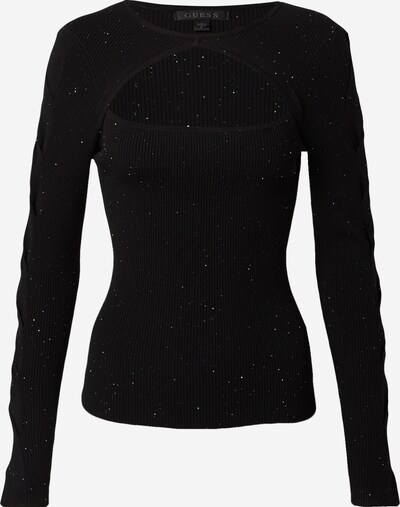 GUESS Пуловер 'LAUREL' в черно / бяло, Преглед на продукта