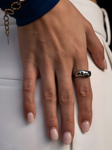 hiBALI Ring 'Chunky Curvy'‌‌‌‌‌ in Silber