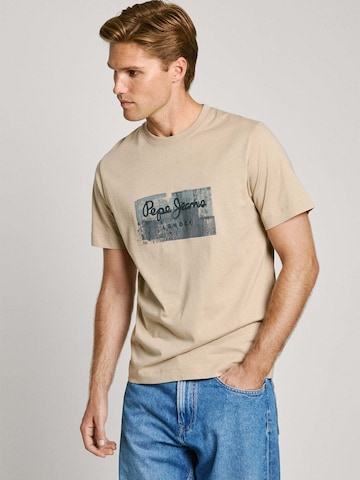 Pepe Jeans Shirt 'Dalter' in Beige: front