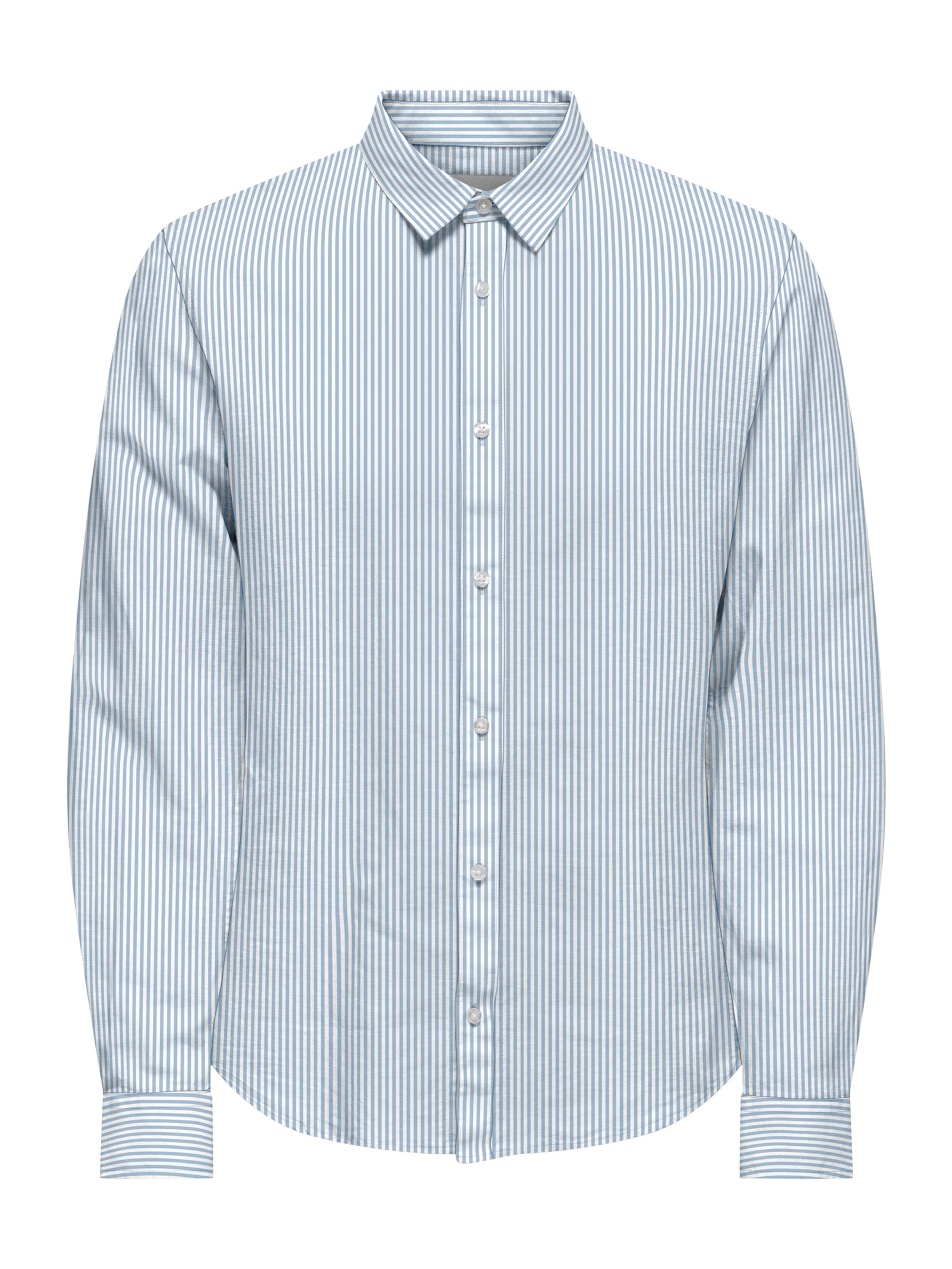 Only & Sons Triiksärk 'ONSCANTLEY' taevasinine / valge, Tootevaade