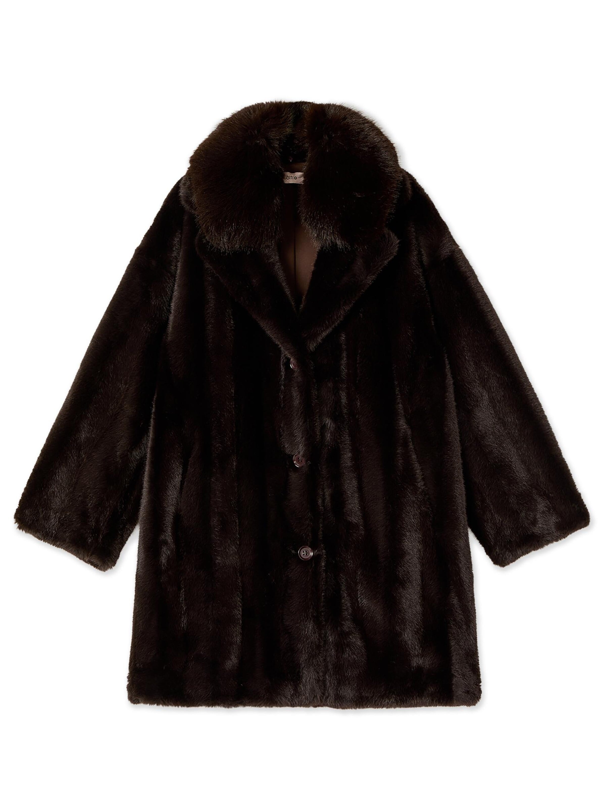 oltre Between-Seasons Coat in Brown: front