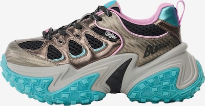 BUFFALO Matalavartiset tennarit 'CERBO' värissä turkoosi / roosa / musta, Tuotenäkymä