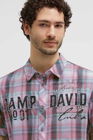 CAMP DAVID Regular fit Button Up Shirt in Red