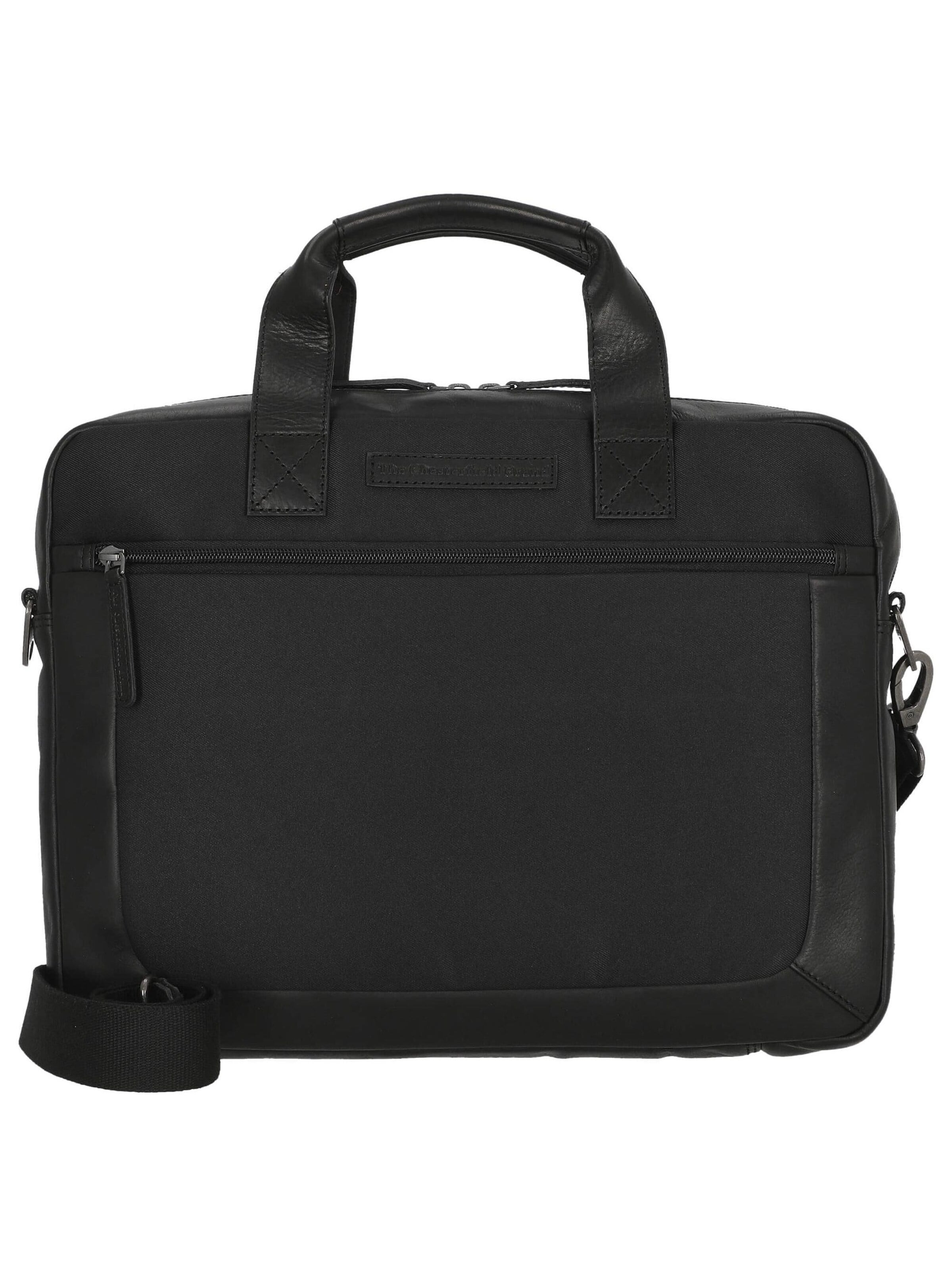 The Chesterfield Brand Laptoptasche 'Fusion Narvik'‌‌‌‌ in Schwarz: Vorderseite