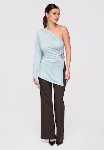 Ombre Bluse in Blau