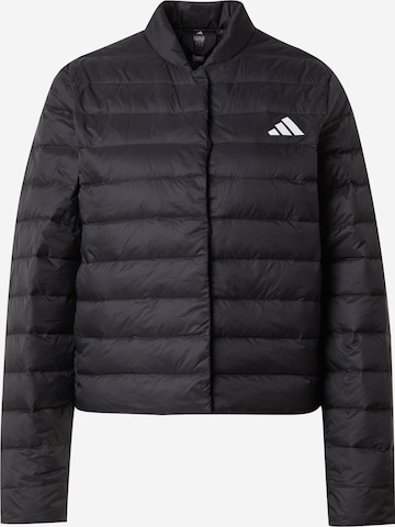 juoda ADIDAS SPORTSWEAR Sportinė striukė 'HELIONIC': priekis