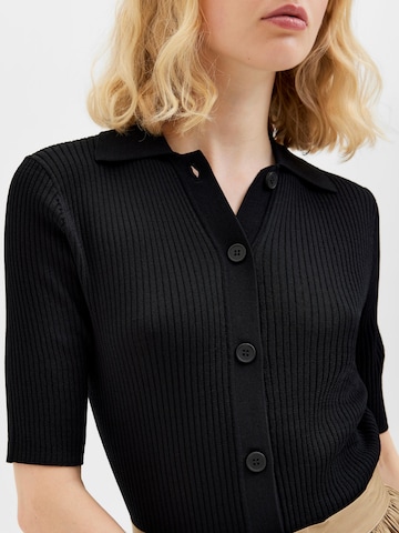 Cardigan 'Ally' Selected Femme Petite en noir