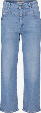 Betty & Co Regular High Waisted-Jeans gerader Schnitt in Blau: predná strana