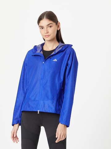 ADIDAS PERFORMANCE Athletic Jacket 'Adizero ' in Blue: front