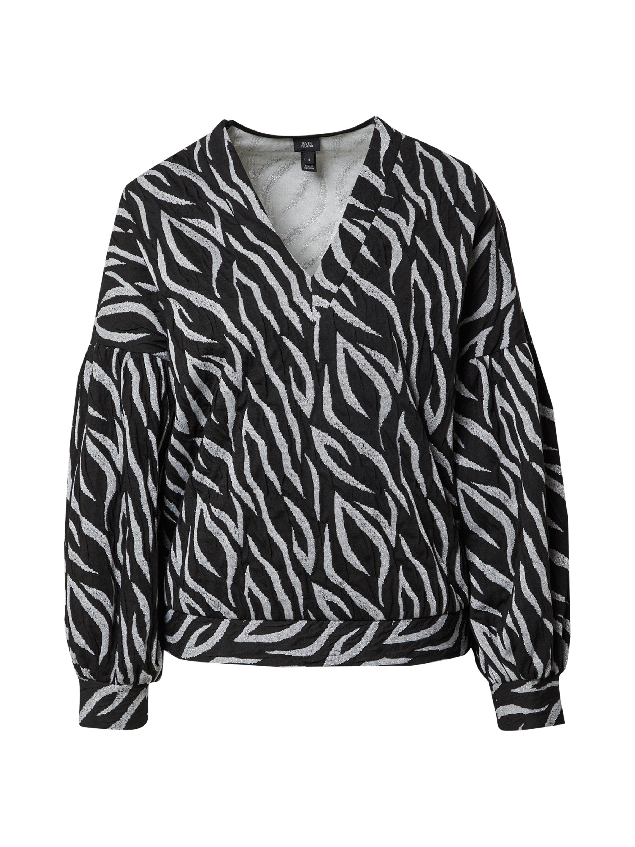 River Island Blouse in Silver grey / Black, Item view