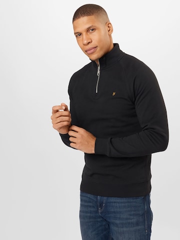 FARAH - Sweatshirt 'JIM' em preto: frente