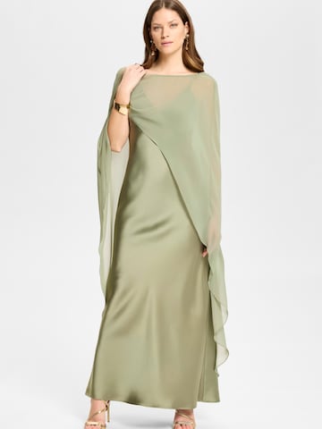 Robe de soirée SWING en vert : devant