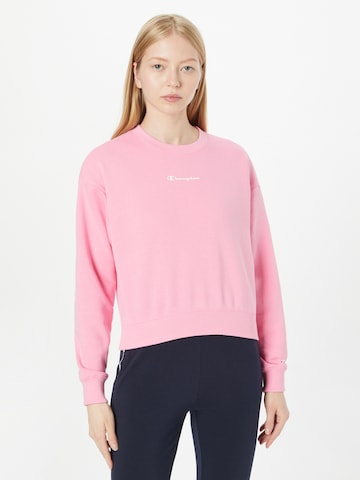 Champion Authentic Athletic ApparelSweater majica - roza boja: prednji dio