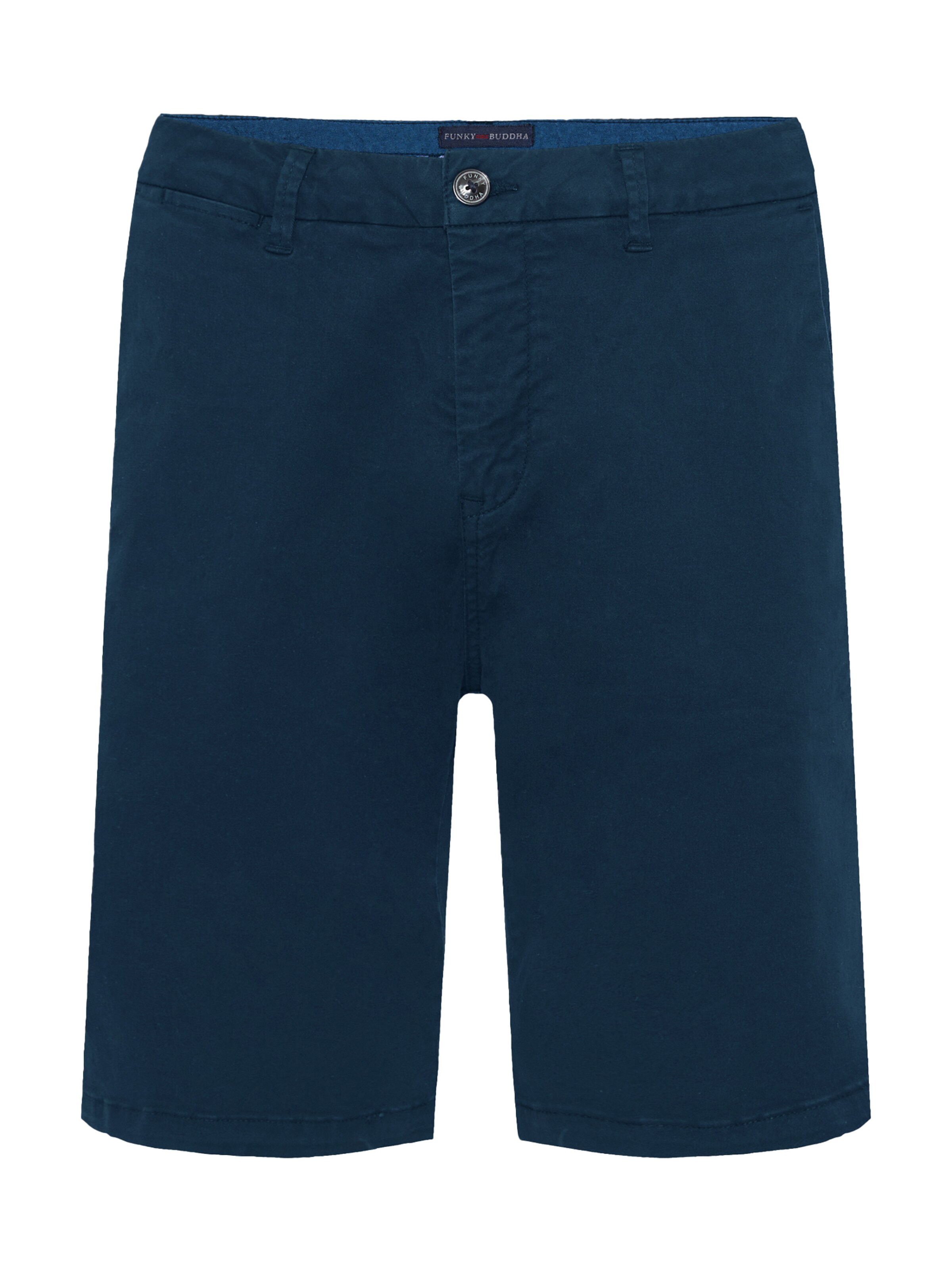 Funky Buddha Regular Chino trousers in Blue: front