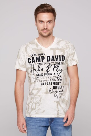 CAMP DAVID Bluser & t-shirts 'Paragliding Cape Town' i hvid: forside