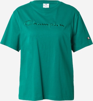 Tricou de la Champion Authentic Athletic Apparel pe verde: față